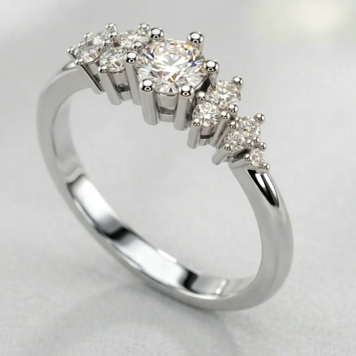 Diamond ring // Gold ring // CVD or natural diamond // For women //Model DR29 · 2