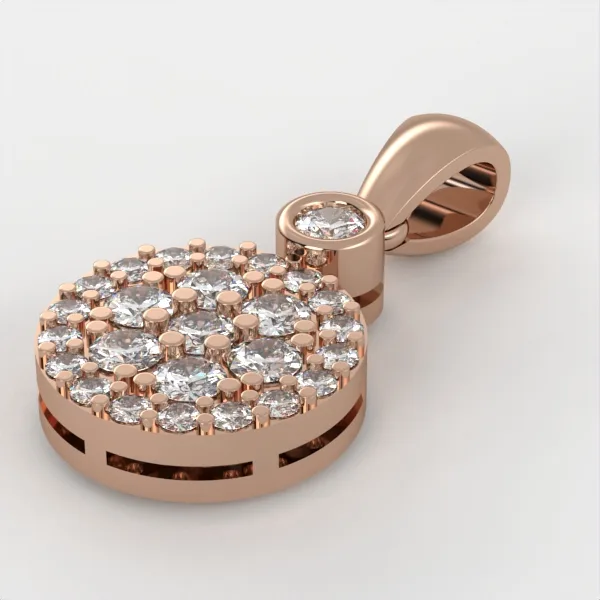Round Diamond Pendant Model DP8 · 6
