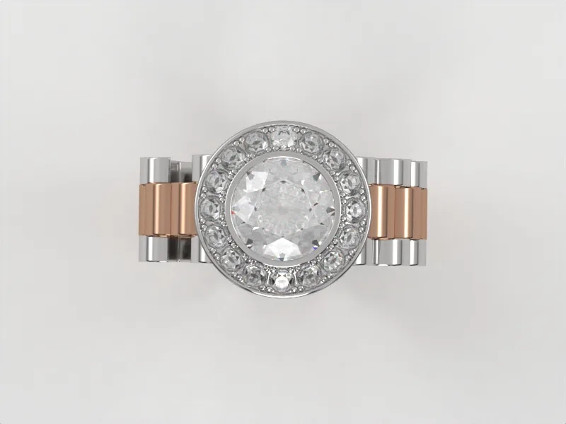 Diamonds ring// Gold ring// natural giamond// CVD diamond// engagrment band//DR23 · 4