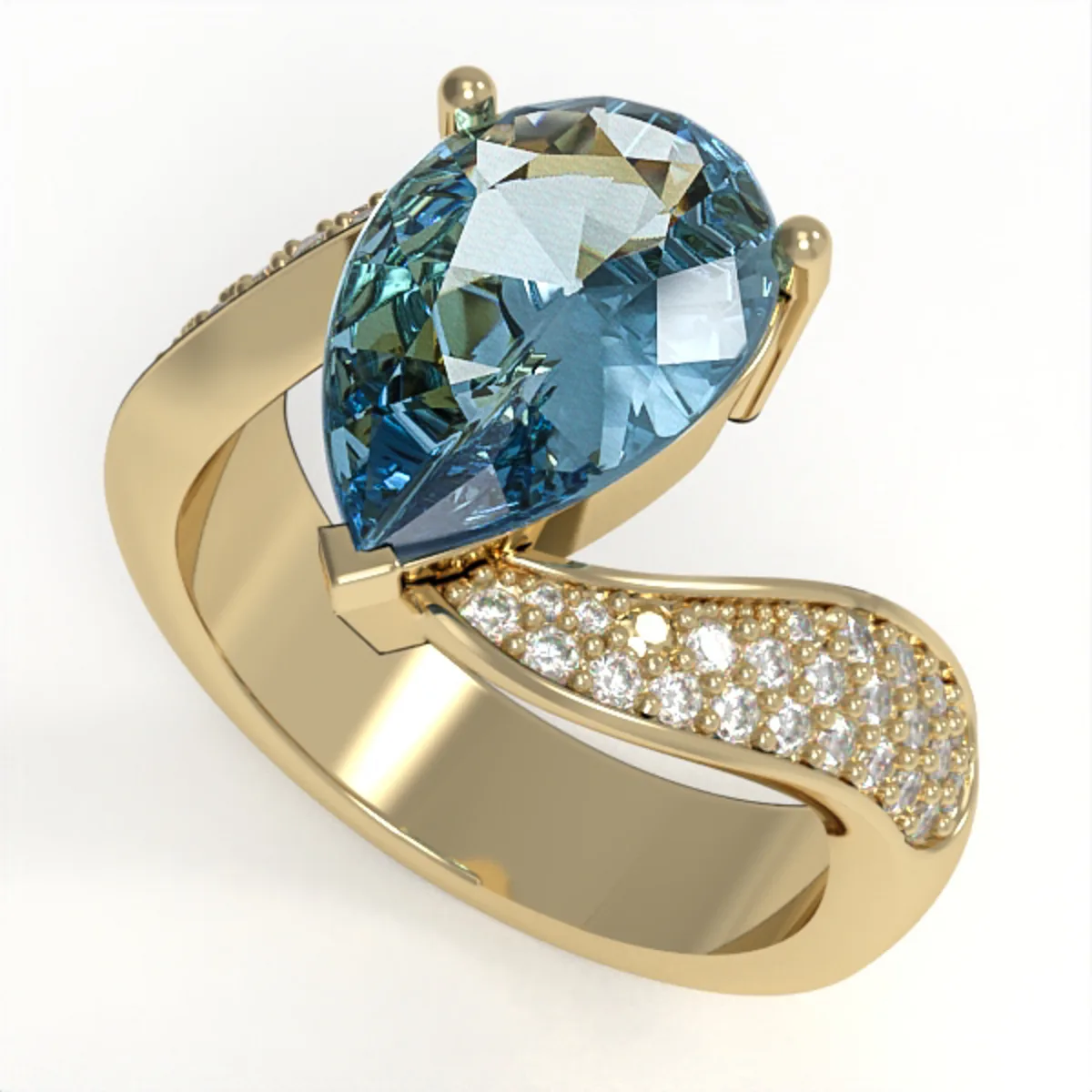 Diamonds ring// Gold ring// natural giamond// CVD diamond// engagrment band//DR16 · 2
