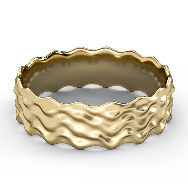 Gold Ring // Wedding Ring // White gold // Roz gold // For men // For women // Model WR43 · 3