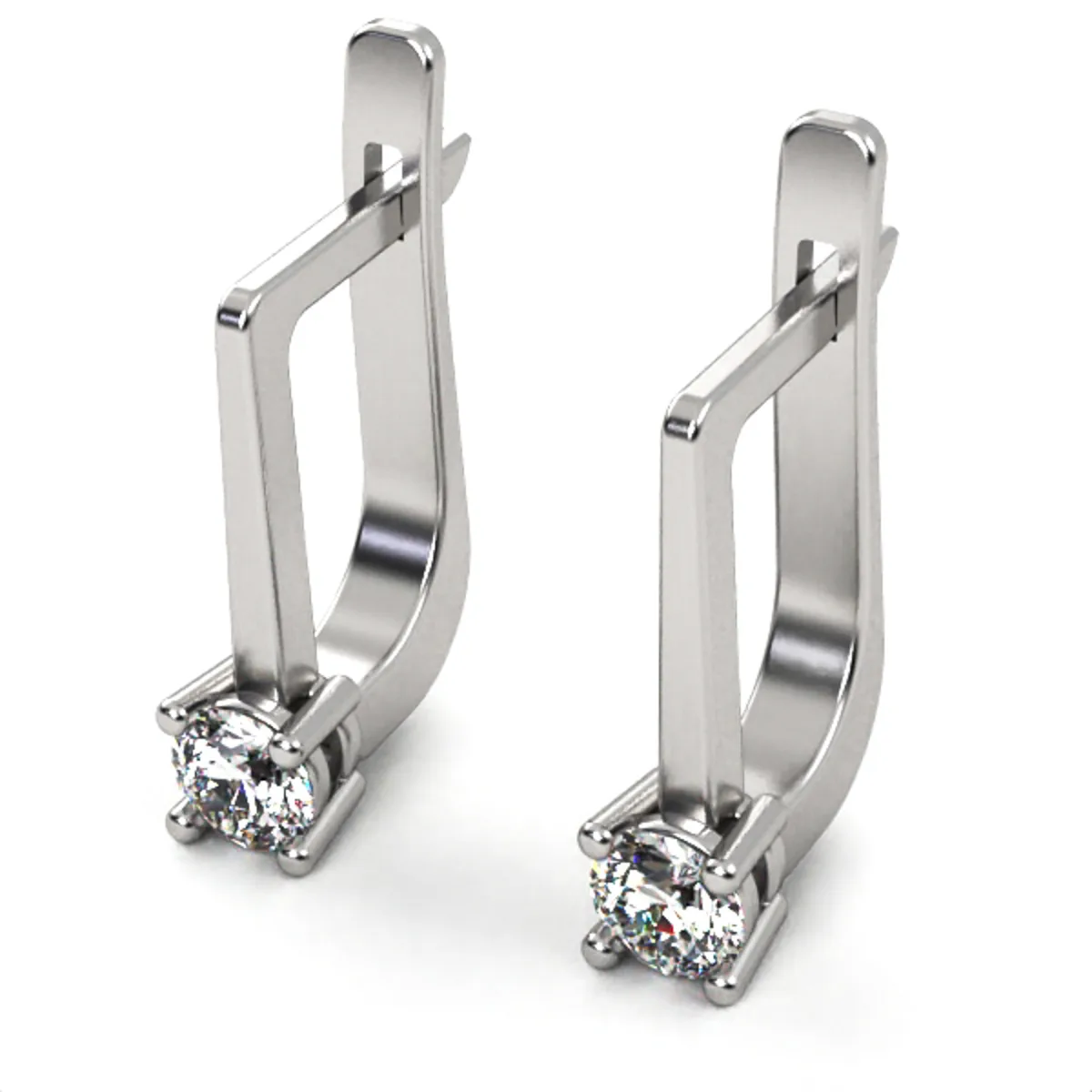 Diamond earrings // Gold earrings // Natural or laboratory diamond // Gift for women // Model EAR15 · 2
