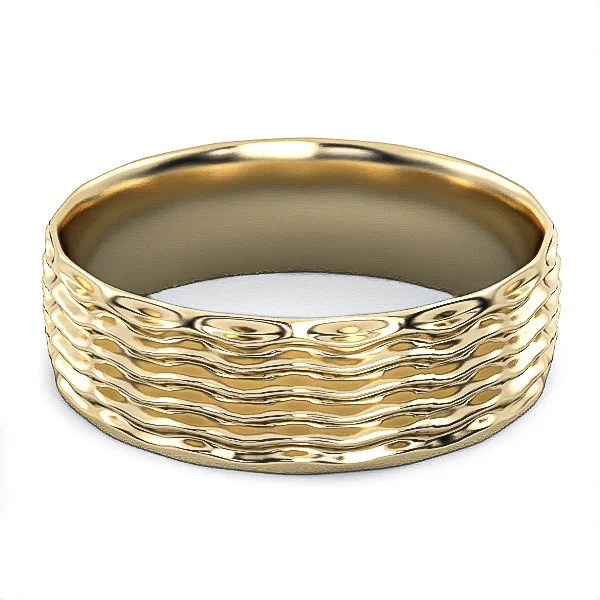 Gold Ring // Wedding Ring // White gold // Roz gold // For men // For women // Model WR42 · 3
