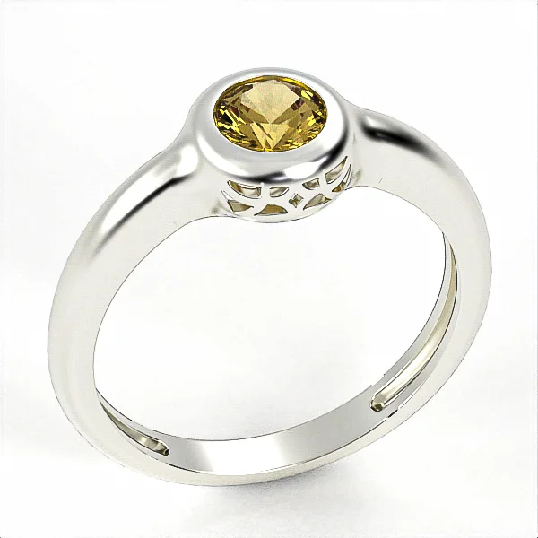 Silver Ring // Citrine ring // Jewelry gift // For Women // Model SR11 · 1