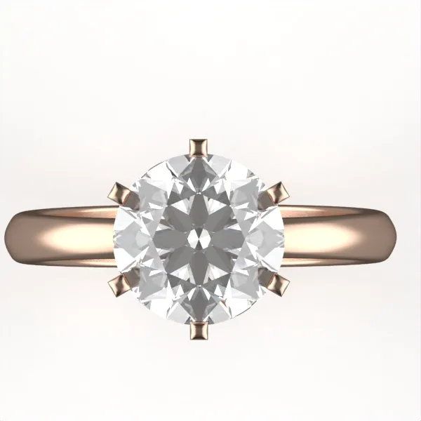 Engagement Ring // Rose Gold // Diamond Band // Wedding Ring // White Gold // ER21 · 3