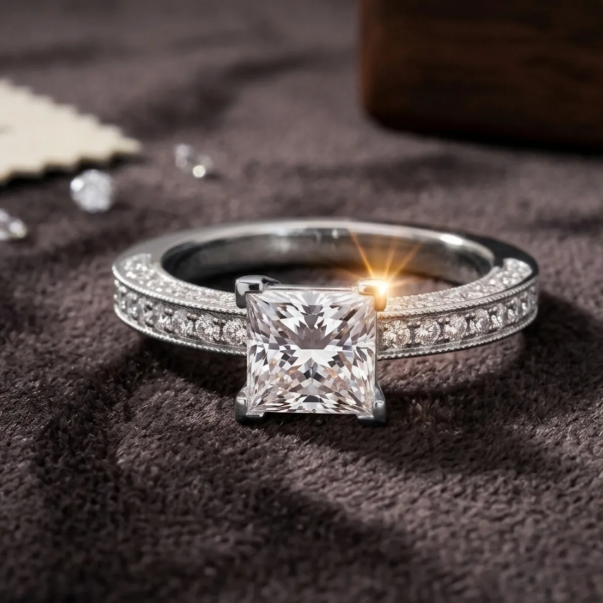 Diamond ring // Gold ring // CVD or natural diamond // For women // Model DR28 · 3
