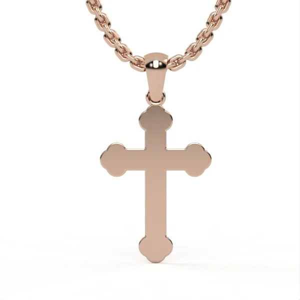 Gold Cross Necklace Elegant Minimalist Jewelry for Everyday Wear Spiritual Gift for Him or Her DP31 · 2