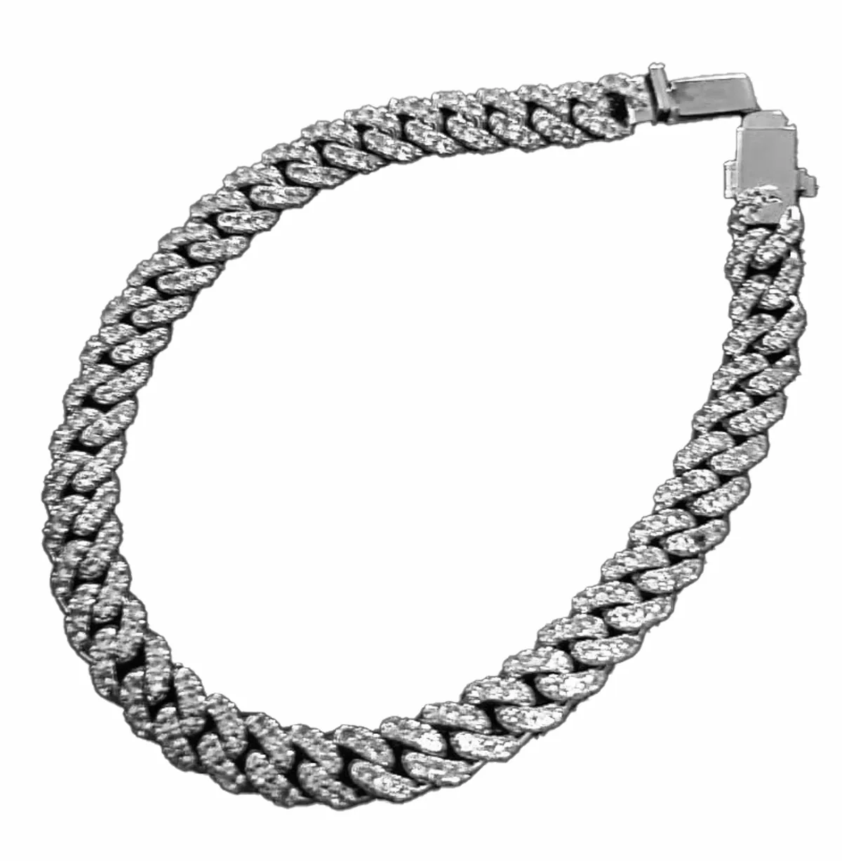 Gold Chain Bracelet with Diamonds Model BR13 · 2