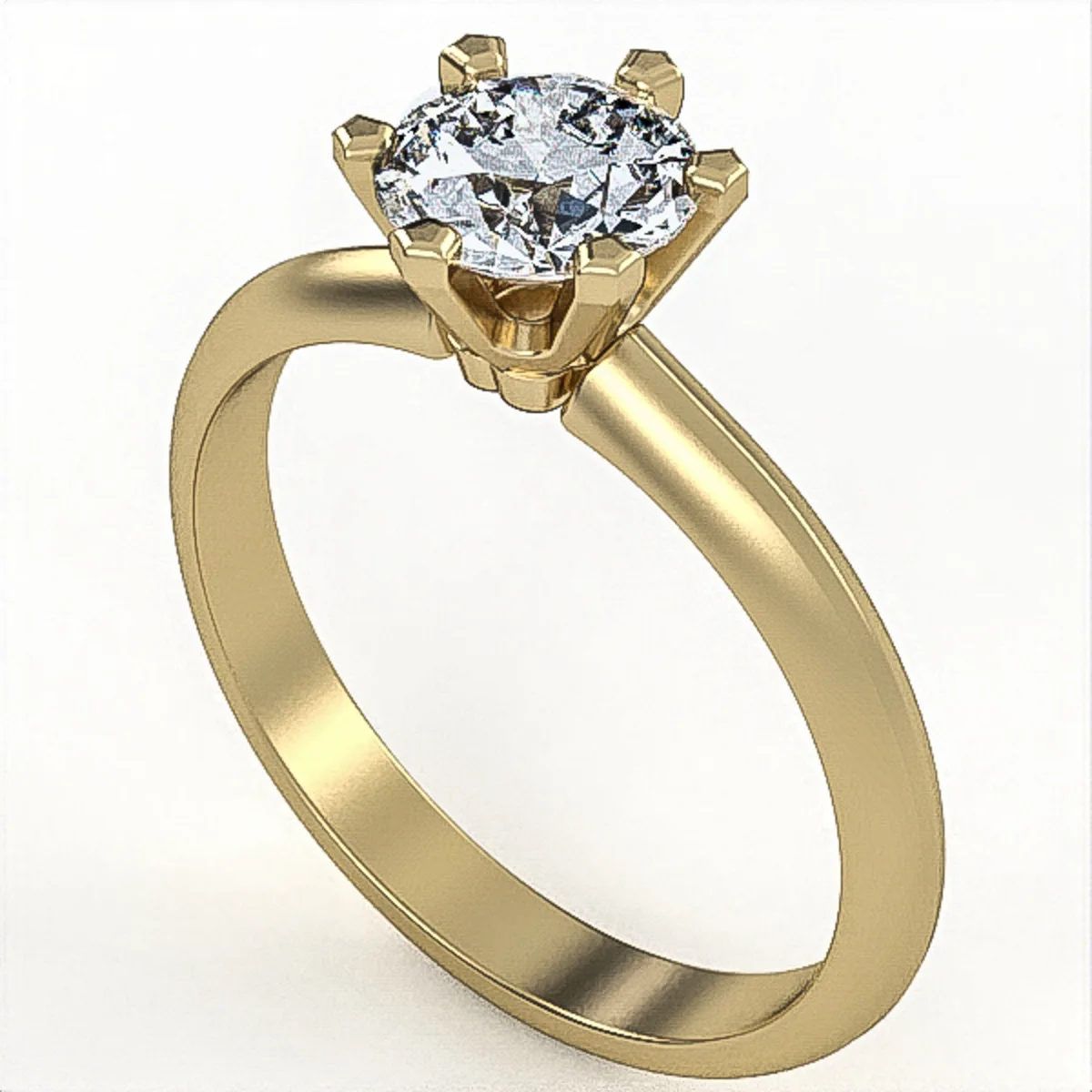 Engagement Ring // Diamond Band // Wedding Ring // White Gold // Rose gold // ER16 · 1