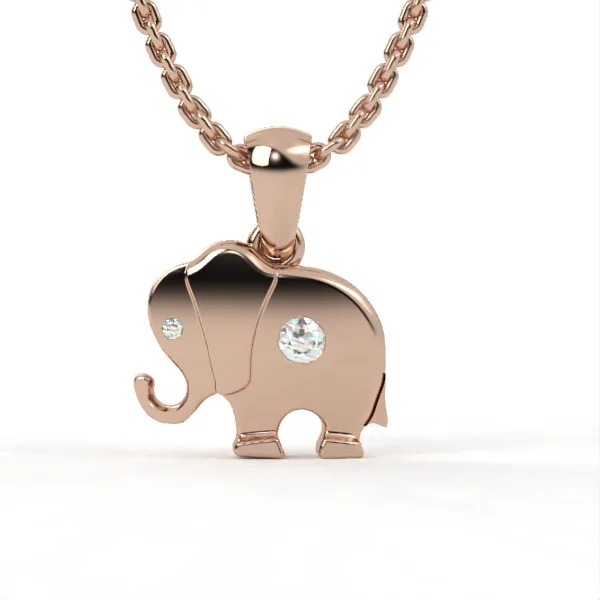 Gold pendant // Diamond pendant // Natural or CVD diamond // Gift for her // DP36 · 3