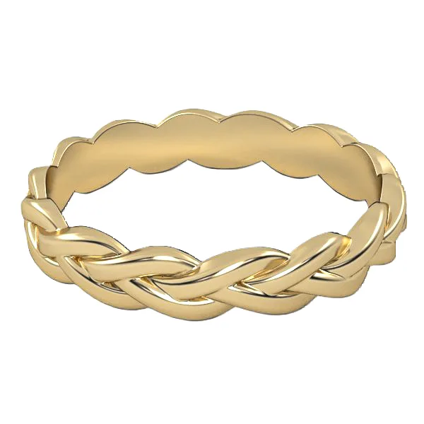 Gold ring // Wedding Ring // White gold // Roz gold // For women // Model WR21 · 3
