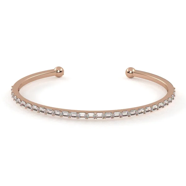 Gold bracelet // Diamonds bracelet // Hard bangel // Gift for her // Jewelry design // Br15 · 2