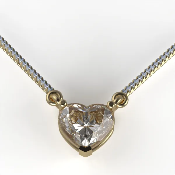 Heart Pendant // Diamond Pendant // Gold pendant // Natural diamonds // Lab diamonds // DP20 · 1