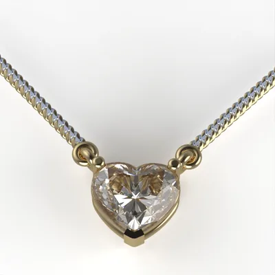 Heart Pendant//Diamond Pendant//Gold pendant//Natural diamonds//Lab diamonds//DP20