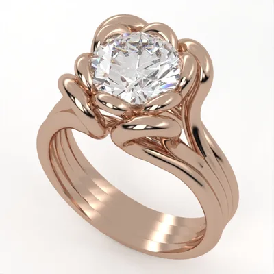 Engagement Ring//Diamond Band//Wedding Ring//White Gold//Rose gold//ER13