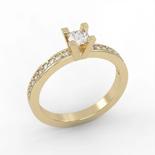 Engagement Ring // Diamond Band // Wedding Ring // White Gold // Rose gold // ER2 · 1