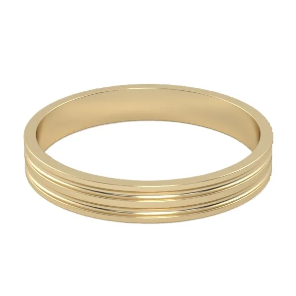 Gold ring // Wedding Ring // White gold // Roz gold // For men // For women // Model WR32 · 3