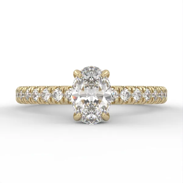 Halo Engagement Ring // Diamond Band // Wedding Ring // White Gold // Rose gold // ER11 · 2