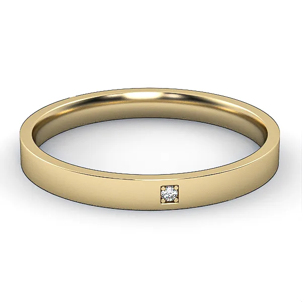 Diamond Wedding Ring // Gold wedding ring // CVD diamond // Gift for woman/Comfort Fit // WR40 · 3