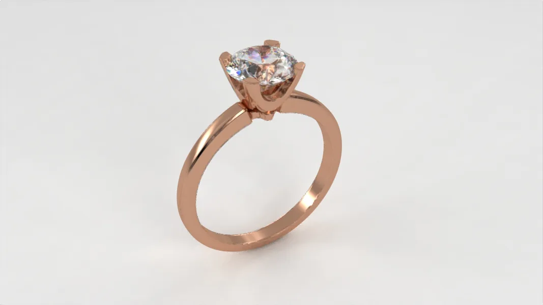 Diamond ring // Gold // Natueal diamond // CVD diamond // Engagement ring // For women, ER25 · 5