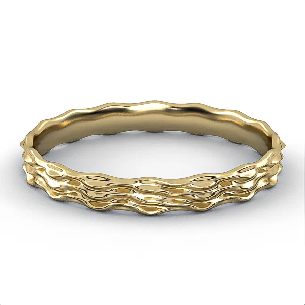 Gold Ring // Wedding Ring // White gold // Roz gold // For men // For women // Model WR44 · 3