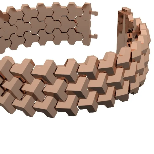 Gold Tennis Bracelet Model BR19 · 3