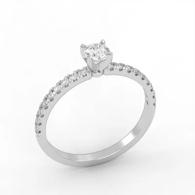 Halo Engagement Ring//Diamond Band//Wedding Ring//White Gold//Rose gold//ER7