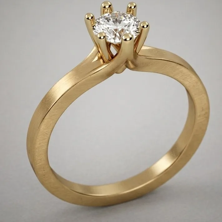 Engagement Ring // Diamond Band // Wedding Ring // White Gold // Rose gold // ER3 · 1