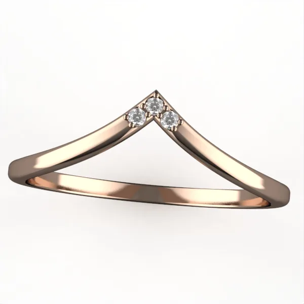 Gold ring//diamond ring//Elegant Sparkling Jewelry//Perfect Birthday or Special Occasion Gift// model DR6 · 3