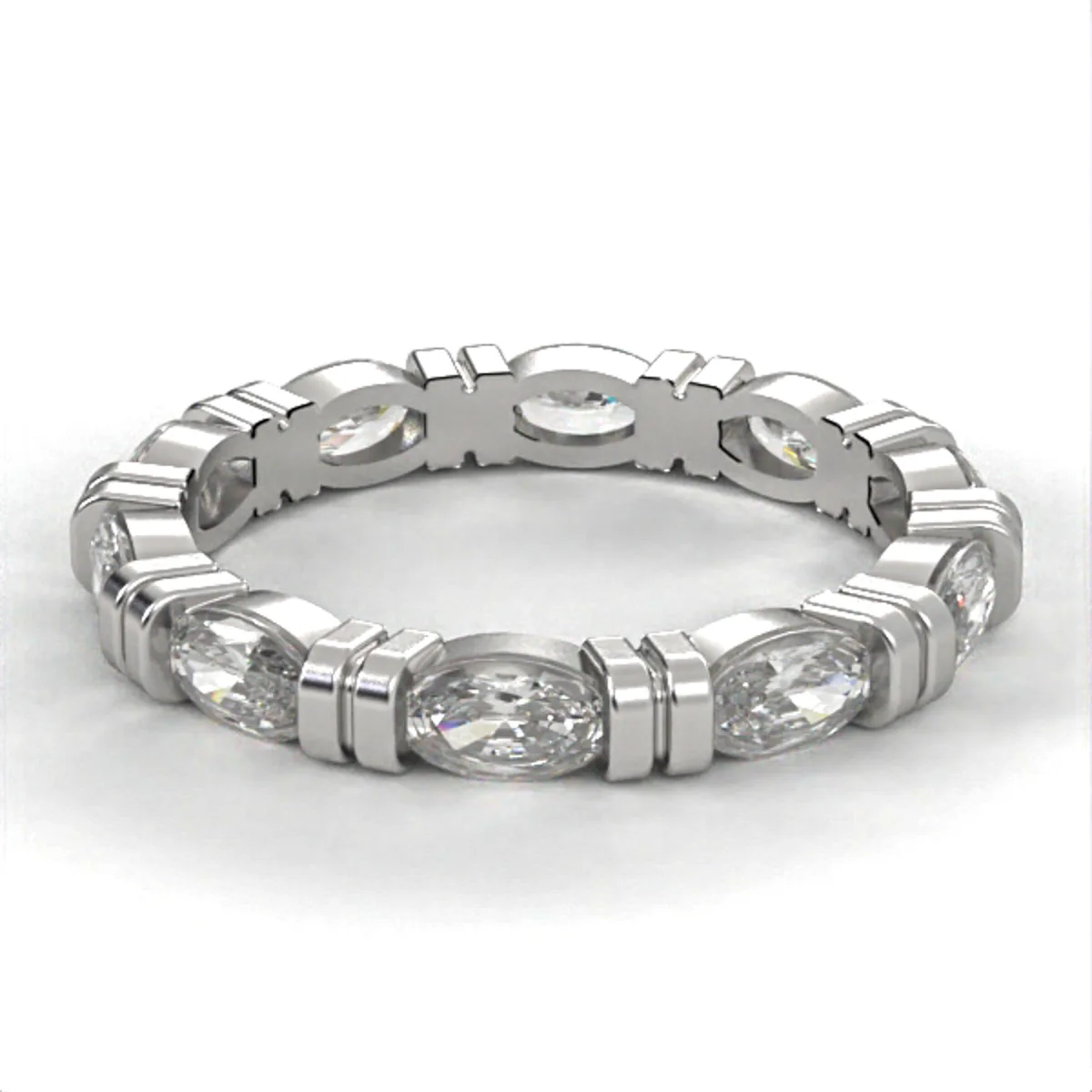 Buy diamonds wedding ring // Wedding ring with diamonds // CVD diamonds // WR45 · 1
