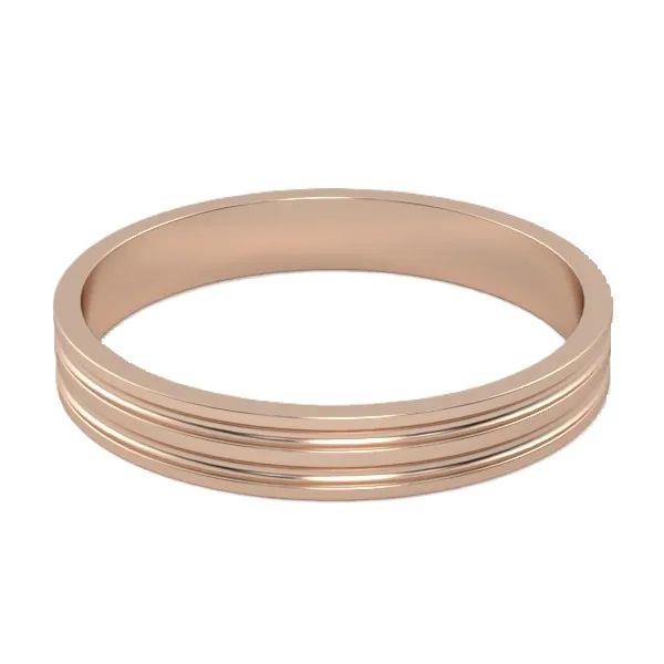 Gold ring // Wedding Ring // White gold // Roz gold // For men // For women // Model WR32 · 1