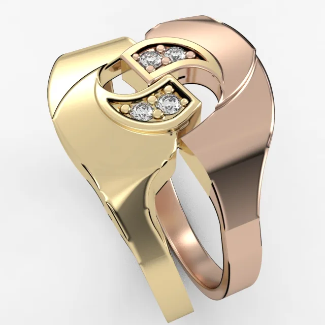 Diamonds ring//gold band//natural or CVD diamond// for women// all size//model DR21 · 3