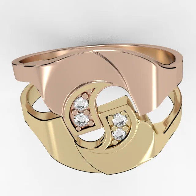 Diamonds ring//gold band//natural or CVD diamond// for women// all size//model DR21 · 2