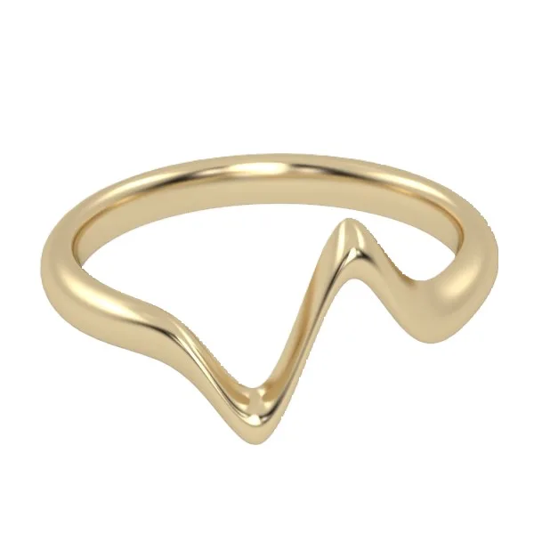 Gold Ring // Wedding Ring // White gold // Roz gold // For men // For women // Model WR28 · 3