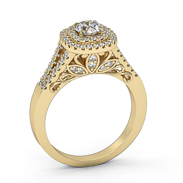 Diamond ring // Engagement Ring // Ring with diamonds // Natural diamond ring,Model ER15 · 1