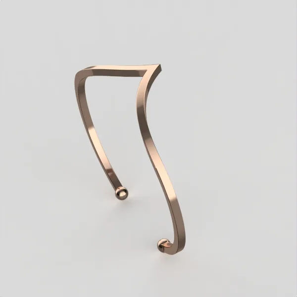 Rigid Gold Bracelet Model BR17 · 3