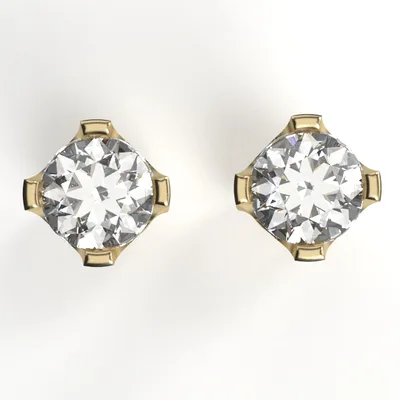 Diamond Earrings//gold earrings//natural diamonds//lab diamonds//gift//EAR16
