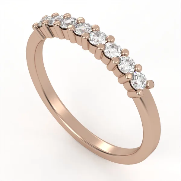Diamond ring// gold ring//Band with lab or natural diamond// for women//DR13 · 2