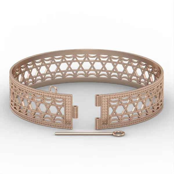 Gold bracelet // Gift for men // Gift for women // Hard bracelet // Model BR5 · 1