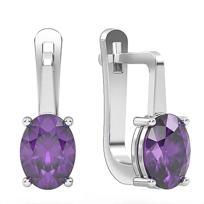 Gold Earrings//amethyst earrings//gift//for women//present//EAG6