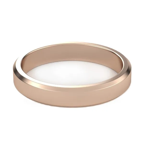 Gold Ring // Wedding Ring // White gold // Roz gold // For men // For women // Model WR19 · 3