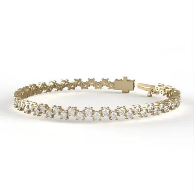 Lab diamonds Bracelet, natural diamonds bracelet, white gold bracelet, rose gold bracelet, all size, model BR8