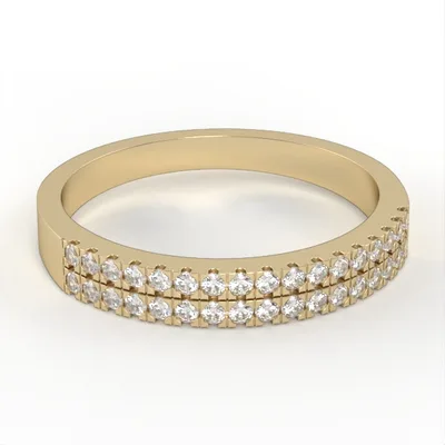Diamond ring//wedding gold ring//CVD diamond//gift for women//model WR12