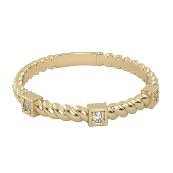 Diamond ring // Gold wedding ring // CVD diamond // Gift for woman // Model WR24 · 3