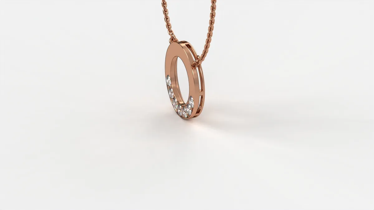 Diamond Pendant // Gold pendant // Natural diamonds // Lab diamonds // Model DP37 · 5